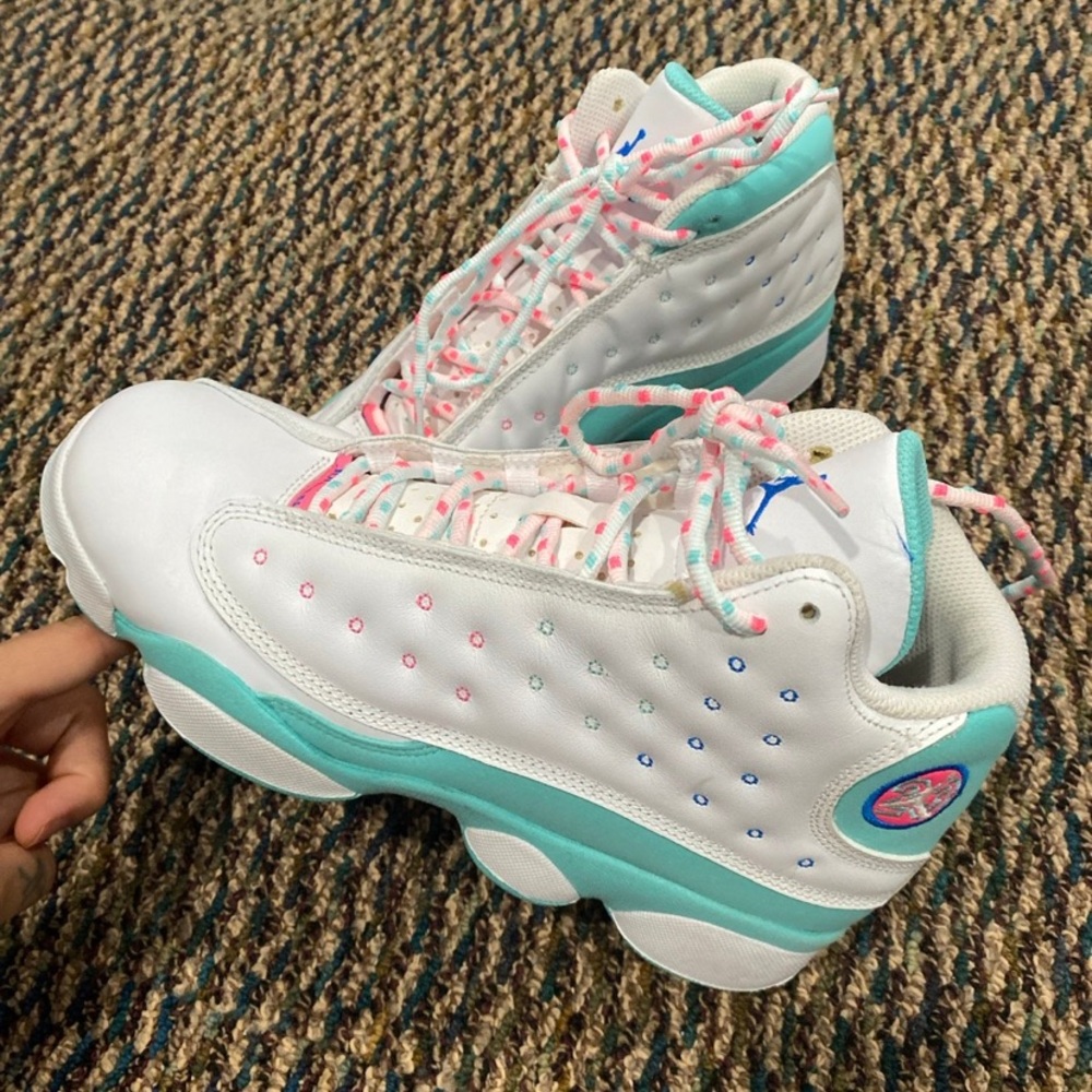 Jordan 13 retro white soar green